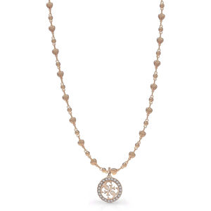 Guess dámský zlatorůžový náhrdelník - UNI (ROS)